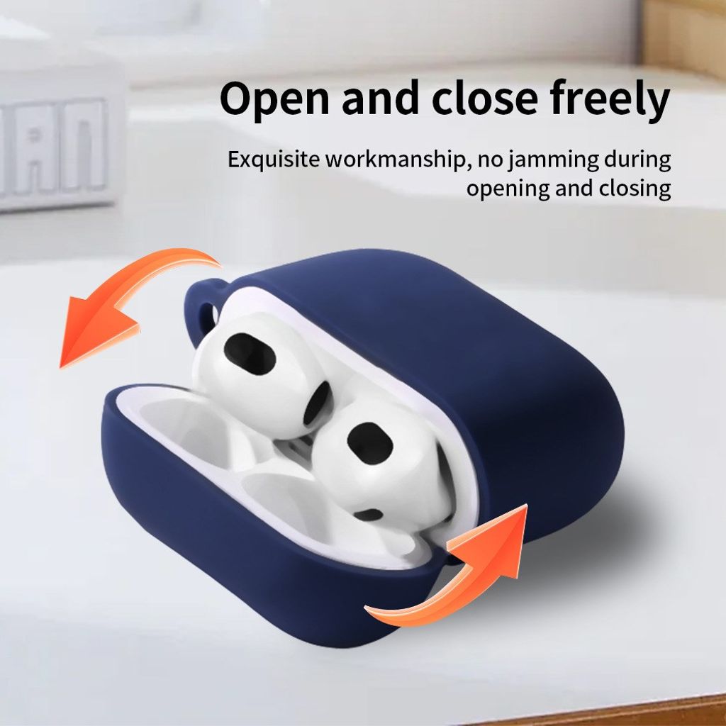AirPods 4/5 Kuori Musta Karbinhakella
