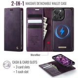 CaseMe iPhone 15 Pro Max Kotelo C49 Series Violetti
