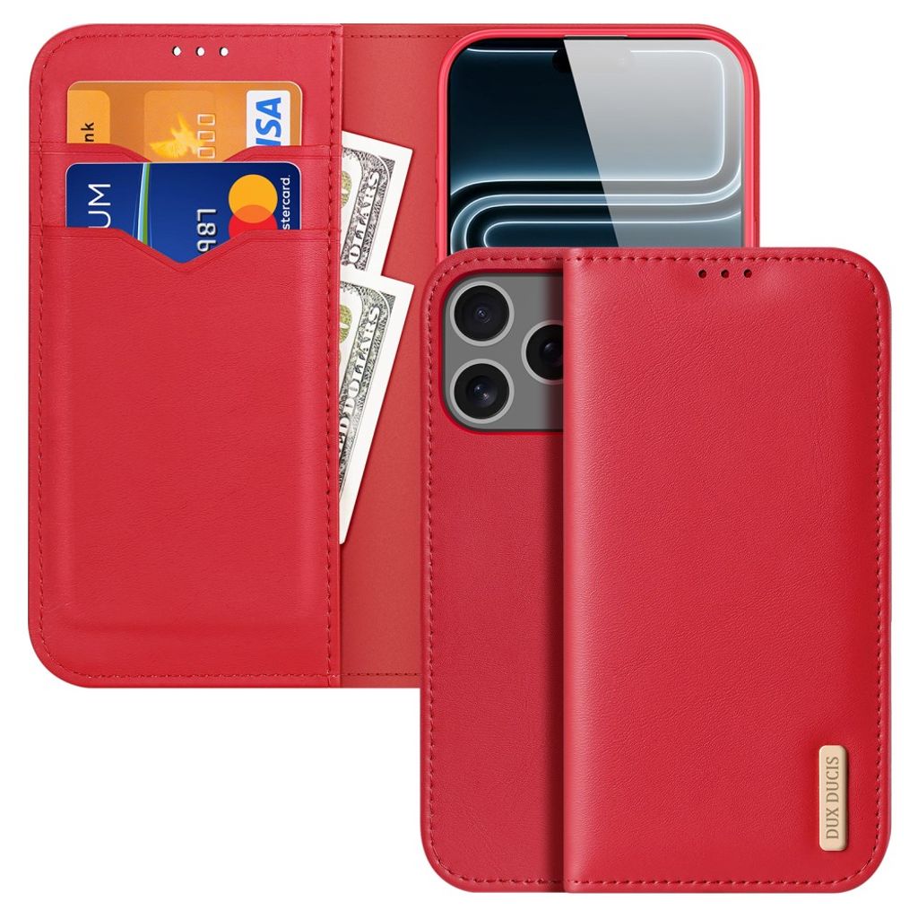 Dux Ducis iPhone 17 Pro Max/iPhone 18 Pro Max Kotelo Hivo Series Punainen