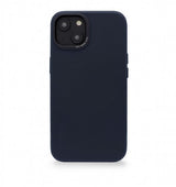 Decoded iPhone 14 Plus -kuoret nahkainen takakuori, tummansininen