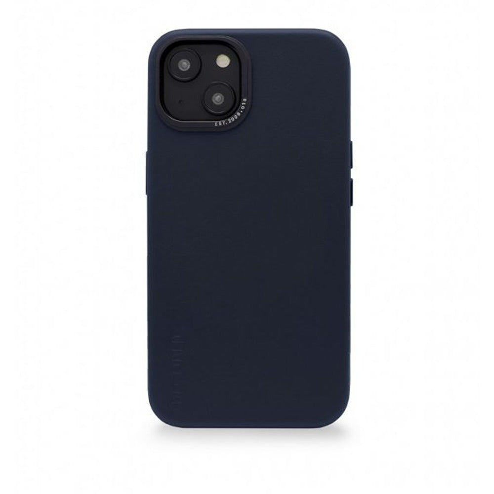 Decoded iPhone 14 Plus -kuoret nahkainen takakuori, tummansininen
