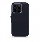 Decoded iPhone 14 Pro -suojakuori, nahkaa, irrotettava lompakko, laivastonsininen