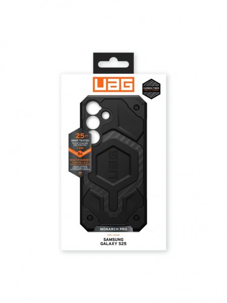 Urban Armor Gear (UAG) Samsung Galaxy S25 -suojakuori Monarch Pro MagSafe, hiilikuitu