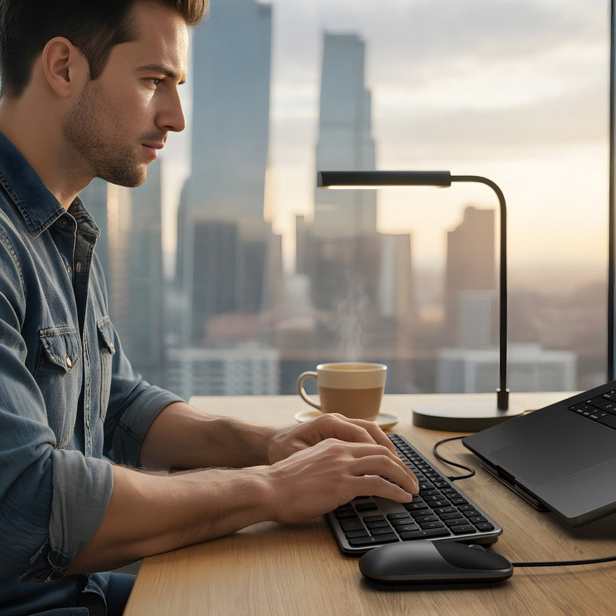 Satechi Langallinen Näppäimistöt Slim LX3 USB-C/USB-A Musta