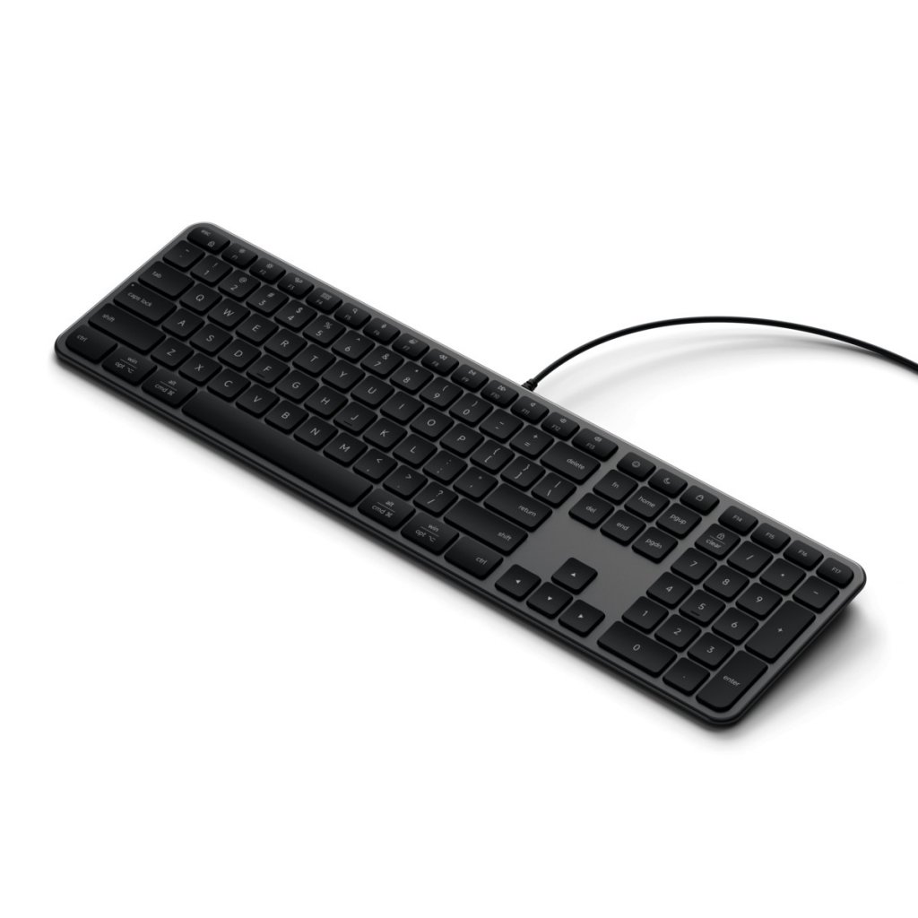 Satechi Langallinen Näppäimistöt Slim LX3 USB-C/USB-A Musta