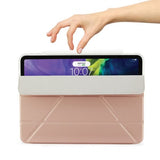Pipetto iPad Air 10.9 (sukupolvi 4/5) -suojakotelo Metallic Origami hopea