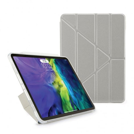 Pipetto iPad Air 10.9 (sukupolvi 4/5) -suojakotelo Metallic Origami hopea