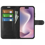 iPhone 16 Litsi Musta Suojakuori