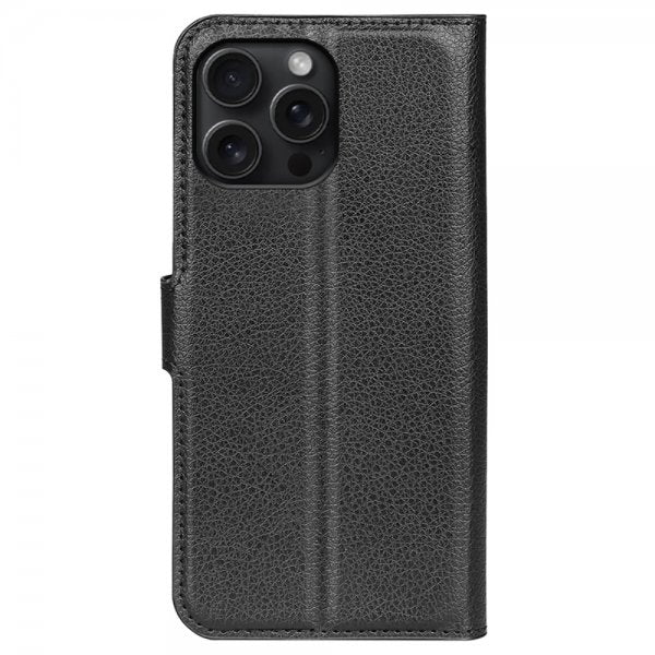 iPhone 16 Pro Kotelo Litsi Musta