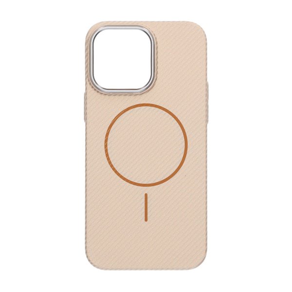 iPhone 14 Pro Max Kuori Hiilikuitukuvio MagSafe Kulta