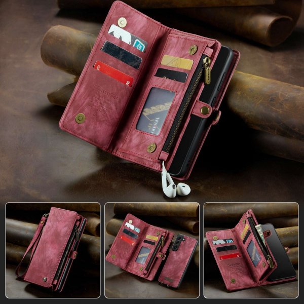 CaseMe Samsung Galaxy S21 FE 008 Series Irrotettava Kuori Punainen