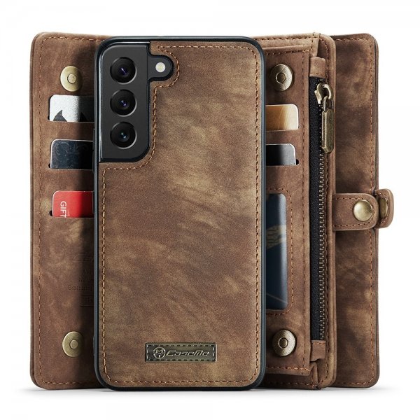 CaseMe Samsung Galaxy S21 FE 008 Series Irrotettava Kuori Ruskea