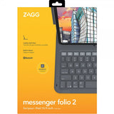ZAGG iPad 10.9 (gen 10)/iPad 11 (A16) -näppäimistökotelo Messenger Folio 2 Nordic Layout Charcoal