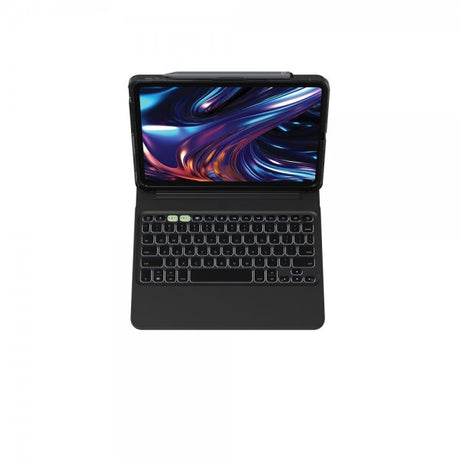 ZAGG iPad Pro 11 (M4/M5) -näppäimistökotelo Pro Keys 2 Nordic Layout Musta