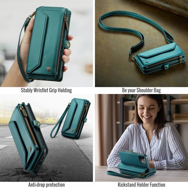 CaseMe iPhone 12/iPhone 12 Pro Kotelo C36 Series Vihreä