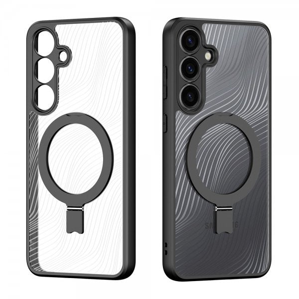 Dux Ducis Samsung Galaxy S25 Kuori Aimo Series MagSafe Jalusta Musta