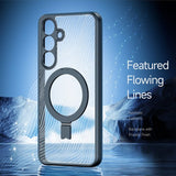 Dux Ducis Samsung Galaxy S25 Kuori Aimo Series MagSafe Jalusta Musta