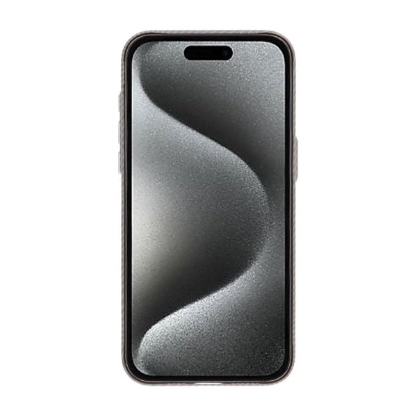 iPhone 15 Pro Max Kuori Hiilikuitukuvio MagSafe Harmaa