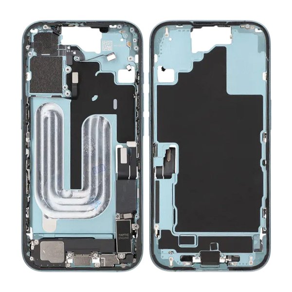 Keskikehys pikkutarvikkeineen iPhone 16 - Vihreä OEM