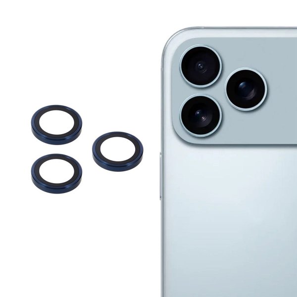 iPhone 17 Pro Max Kameransuoja Karkaistua Lasia Sininen
