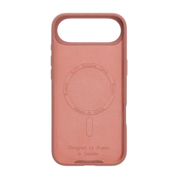 Rvelon iPhone Air -silikonikuori MagSafella, tummanpunainen