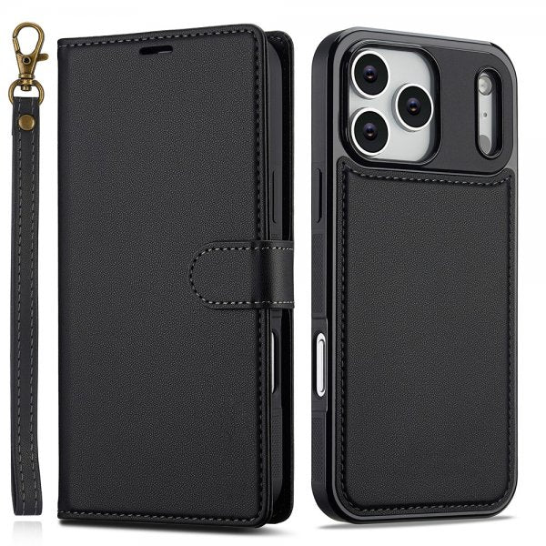Nordic Covers iPhone 17 Pro Max -kotelo irrotettavalla MagSafe-kuorella, Raven Black
