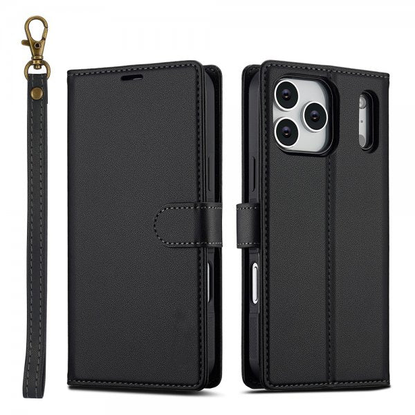 Nordic Covers iPhone 17 Pro -kotelo irrotettavalla MagSafe-kuorella, Raven Black
