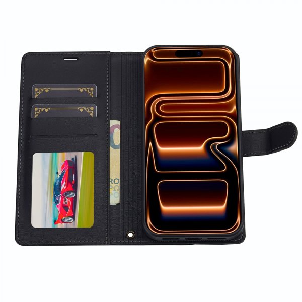 Nordic Covers iPhone 17 Pro -kotelo irrotettavalla MagSafe-kuorella, Raven Black