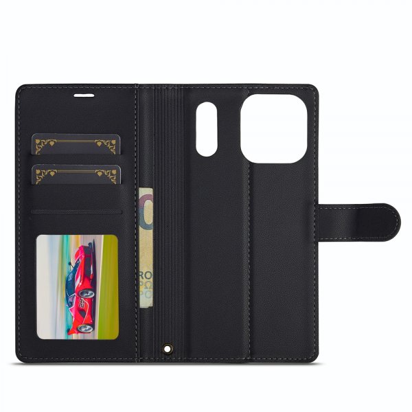 Nordic Covers iPhone 17 Pro Max -kotelo irrotettavalla MagSafe-kuorella, Raven Black