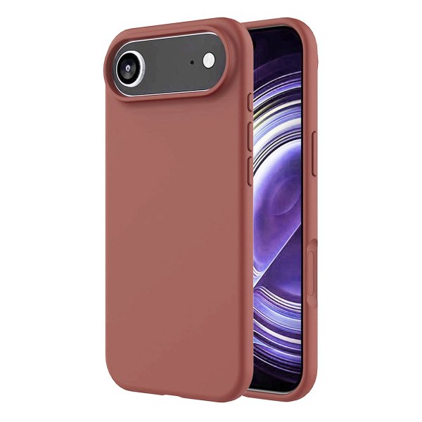 Rvelon iPhone Air -silikonikuori MagSafella, tummanpunainen