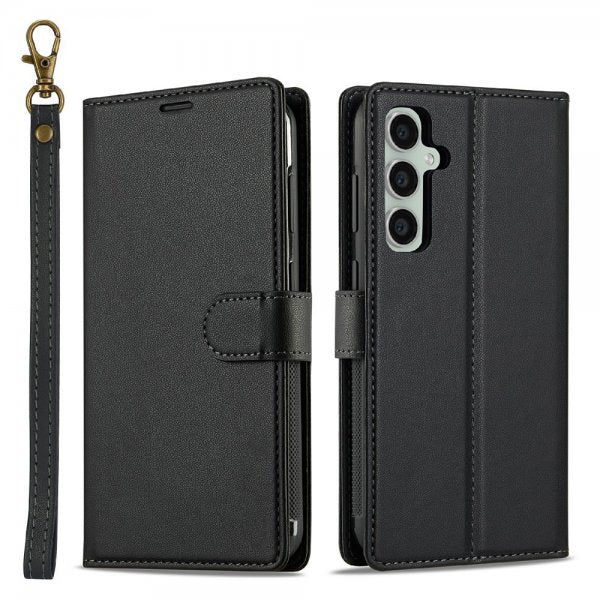 Nordic Covers Samsung Galaxy S25 FE -kotelo irrotettavalla MagSafe-kuorella, Raven Black