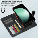 Nordic Covers Samsung Galaxy S25 FE -kotelo irrotettavalla MagSafe-kuorella, Raven Black