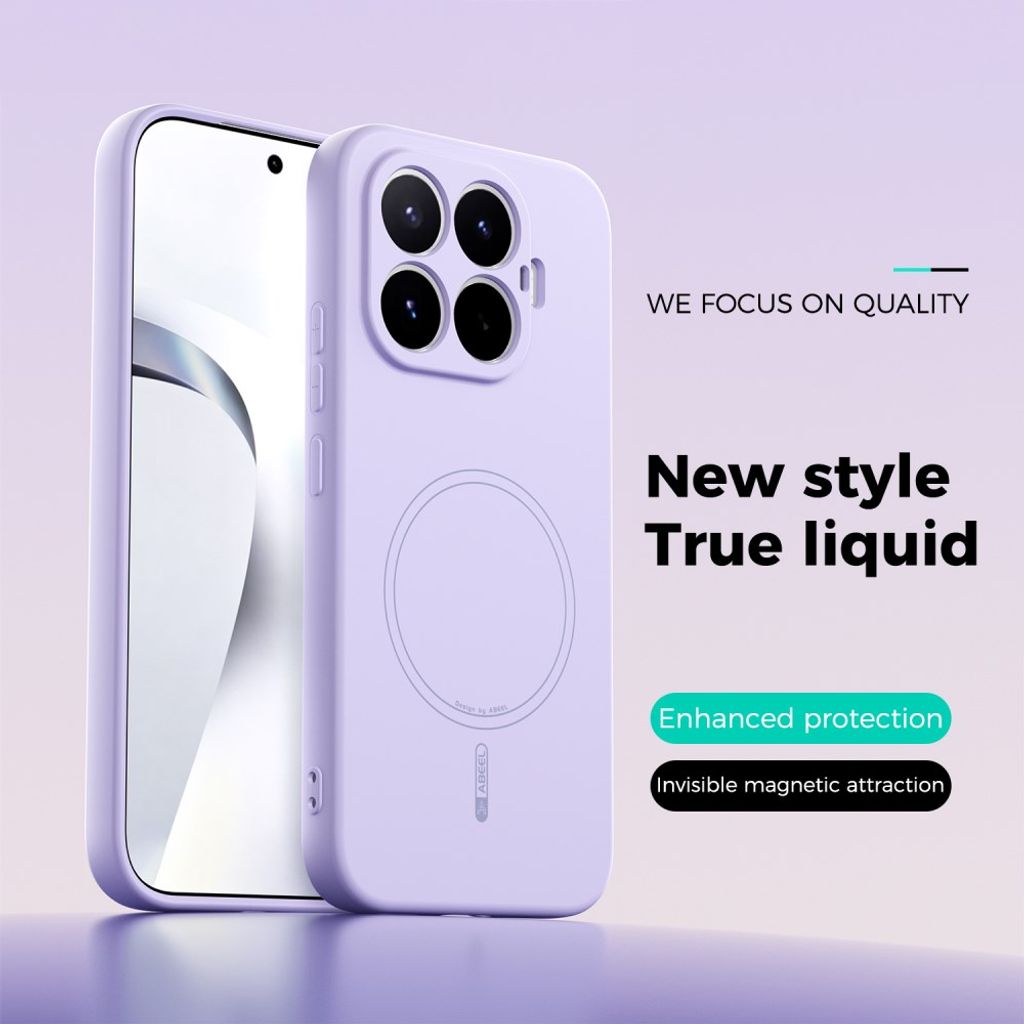 ABEEL Xiaomi 17T Kuori Silikoni MagSafe Violetti