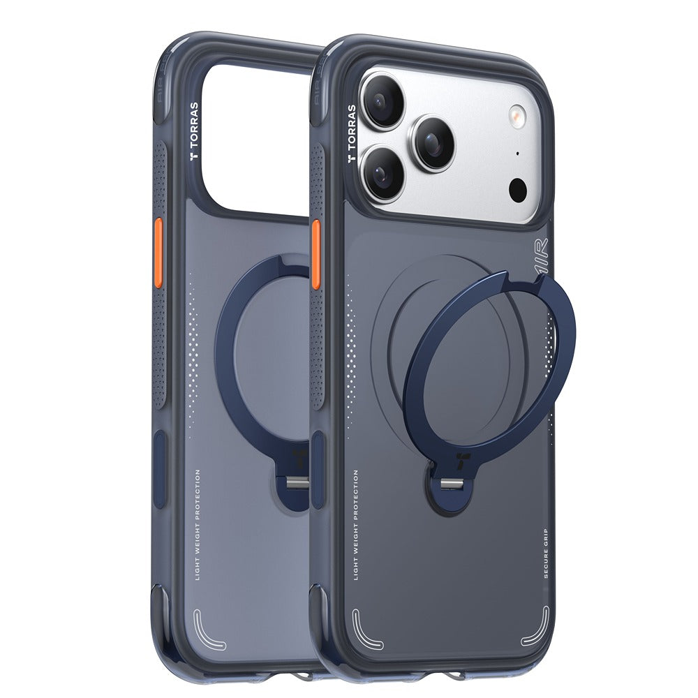 Torras iPhone 17 Pro Max Kuori Ostand Q3 Air Deep Blue