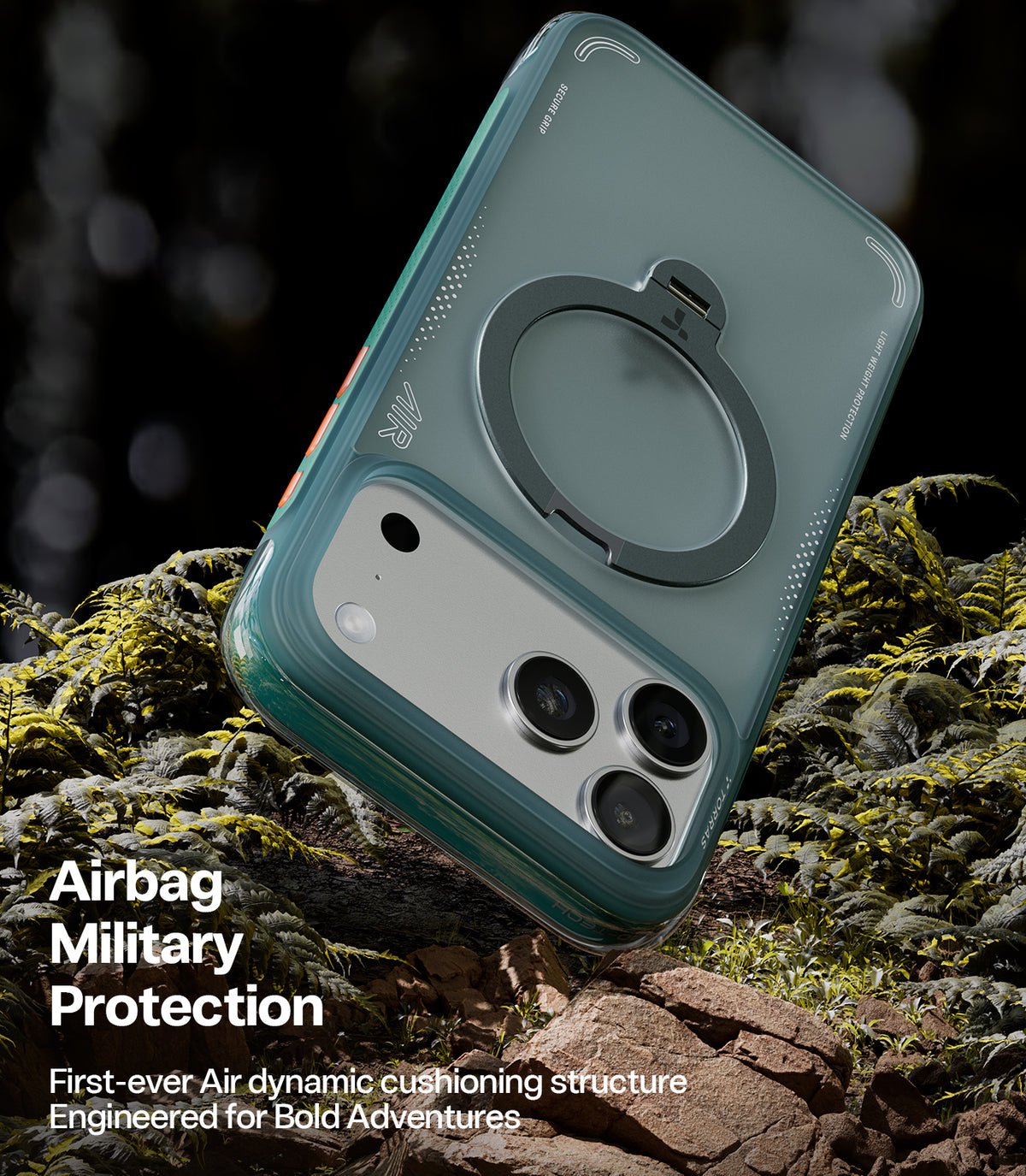 Torras iPhone 17 Pro Kuori Ostand Q3 Air Glacier Sprint