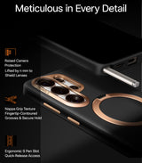 Torras Samsung Galaxy S26 Ultra Kuori Ostand Q3 Vegskin Obsidian Black