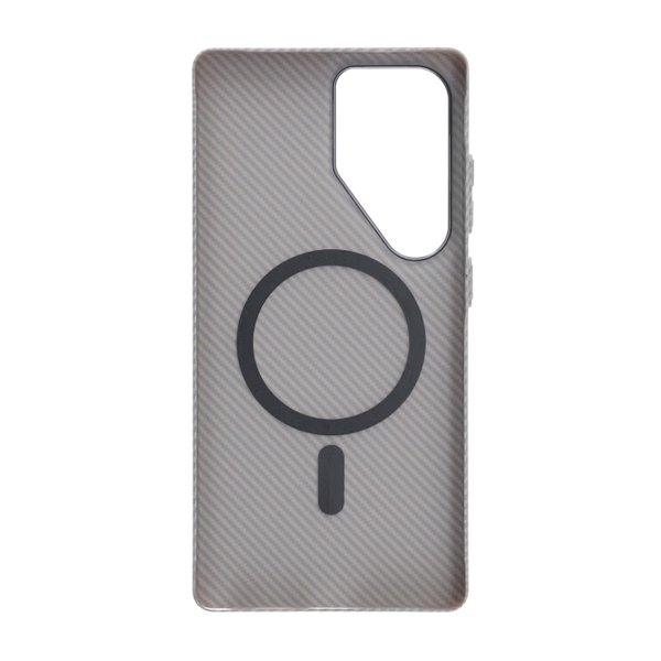 Samsung Galaxy S25 Ultra Kuori Hiilikuitukuviointi MagSafe Harmaa