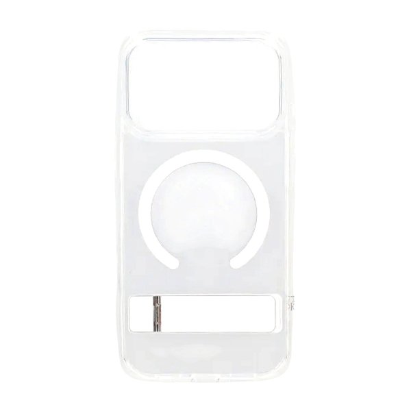 Rvelon iPhone 17 Pro -kuori jalustalla MagSafe Läpinäkyvä