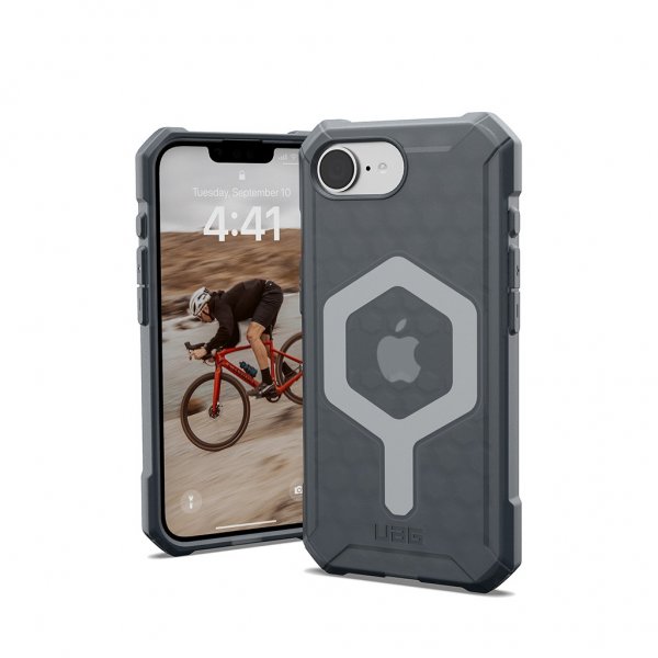 Urban Armor Gear (UAG) iPhone 16/17 -kuori Essential Armor MagSafe Ash