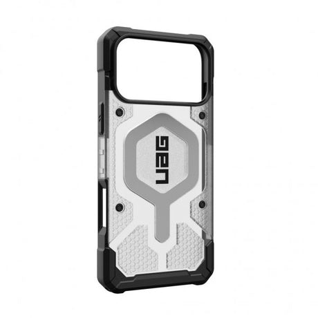 Urban Armor Gear (UAG) iPhone 17 Pro Max -kuori Pathfinder Clear MagSafe Ice Silver