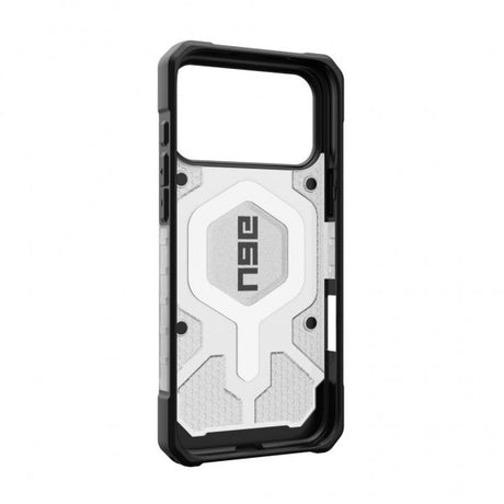 Urban Armor Gear (UAG) iPhone 17 Pro Max -kuori Pathfinder Clear MagSafe Ice Silver