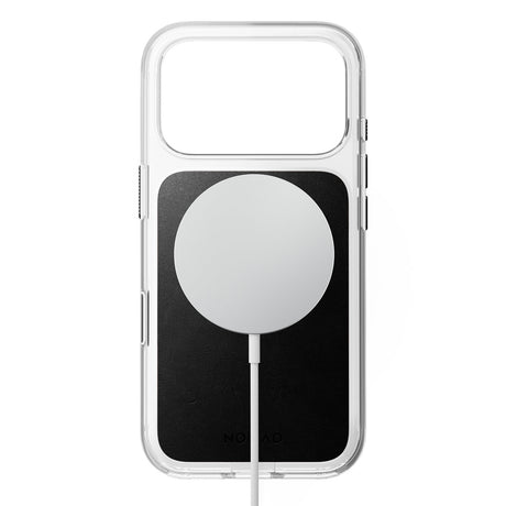 Nomad iPhone 17 Pro/iPhone 18 Pro Kuori kirkas nahkakuori Musta