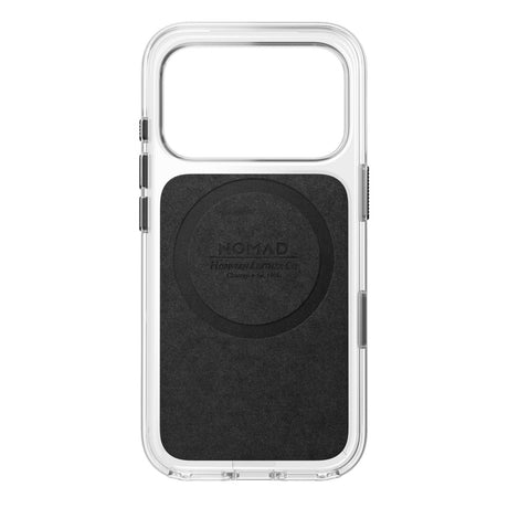 Nomad iPhone 17 Pro/iPhone 18 Pro Kuori kirkas nahkakuori Musta