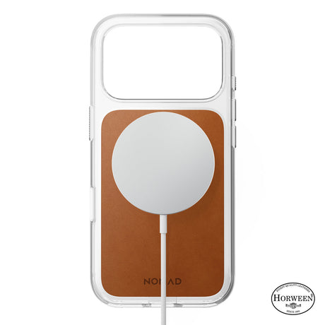 Nomad iPhone 17 Pro/iPhone 18 Pro Kuori kirkas nahkakotelo Saddle