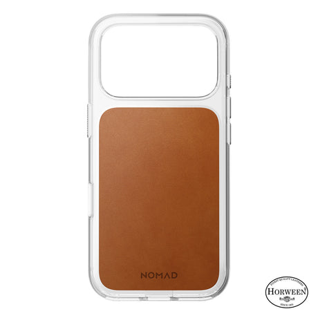 Nomad iPhone 17 Pro/iPhone 18 Pro Kuori kirkas nahkakotelo Saddle