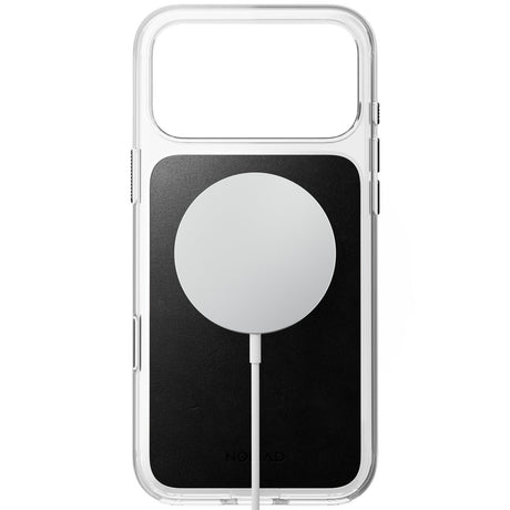 Nomad iPhone 17 Pro Max/iPhone 18 Pro Max Kuori kirkas nahkakuori Musta