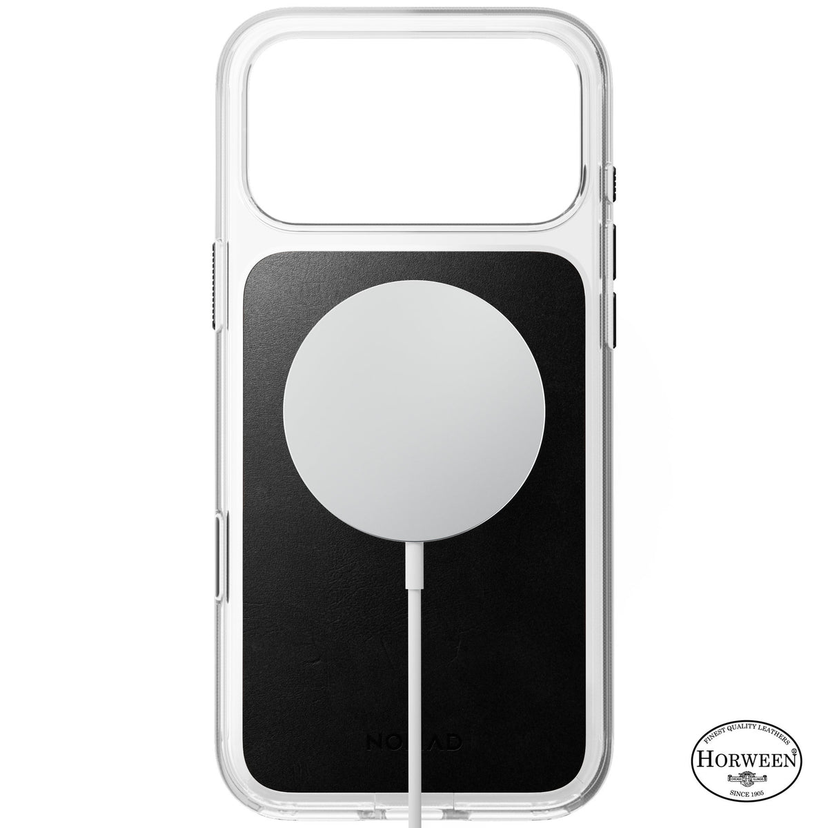 Nomad iPhone 17 Pro Max/iPhone 18 Pro Max Kuori kirkas nahkakuori Musta