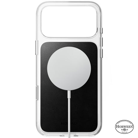 Nomad iPhone 17 Pro Max/iPhone 18 Pro Max Kuori kirkas nahkakuori Musta