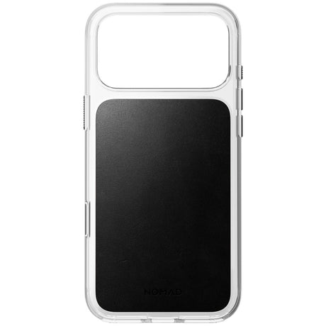 Nomad iPhone 17 Pro Max/iPhone 18 Pro Max Kuori kirkas nahkakuori Musta