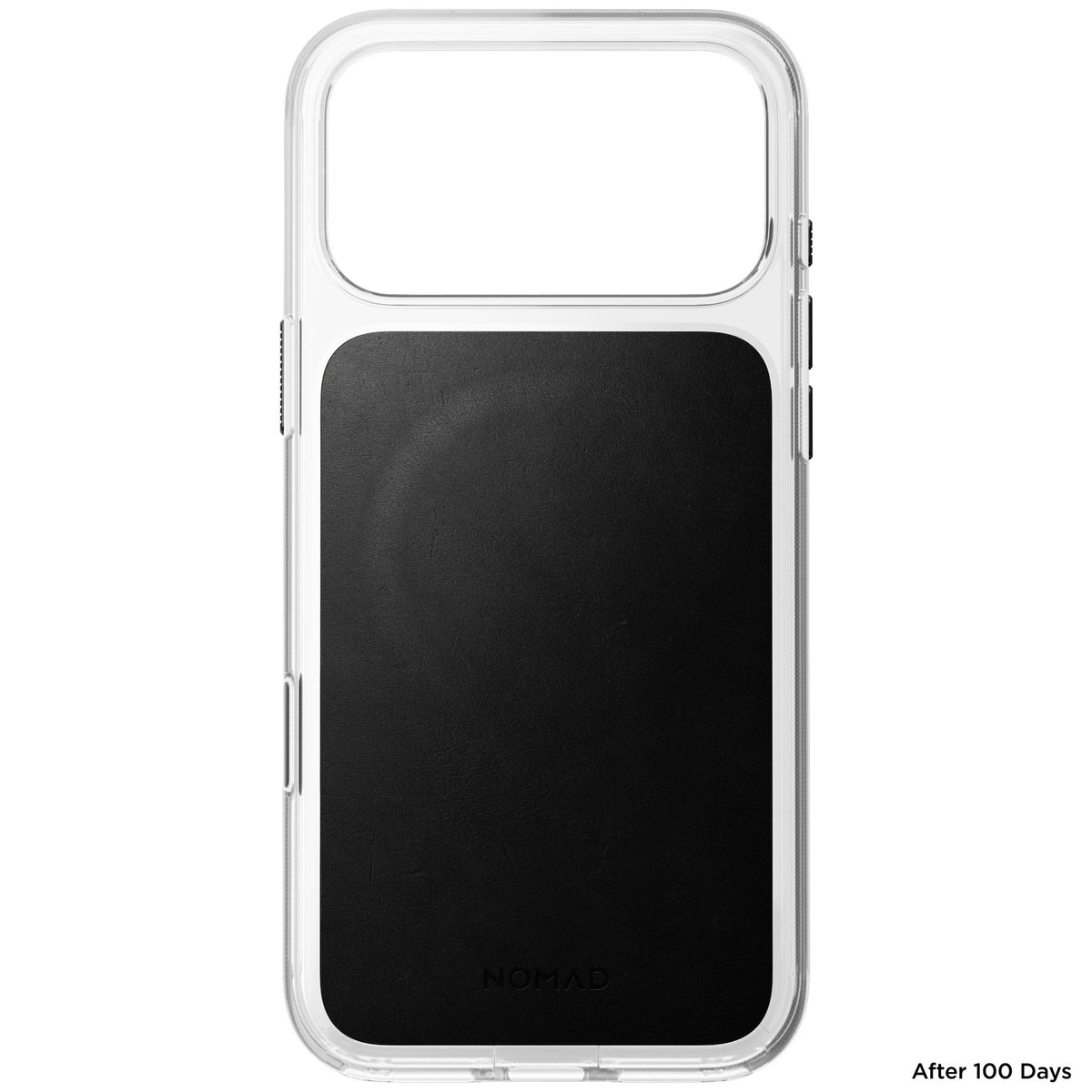 Nomad iPhone 17 Pro Max/iPhone 18 Pro Max Kuori kirkas nahkakuori Musta